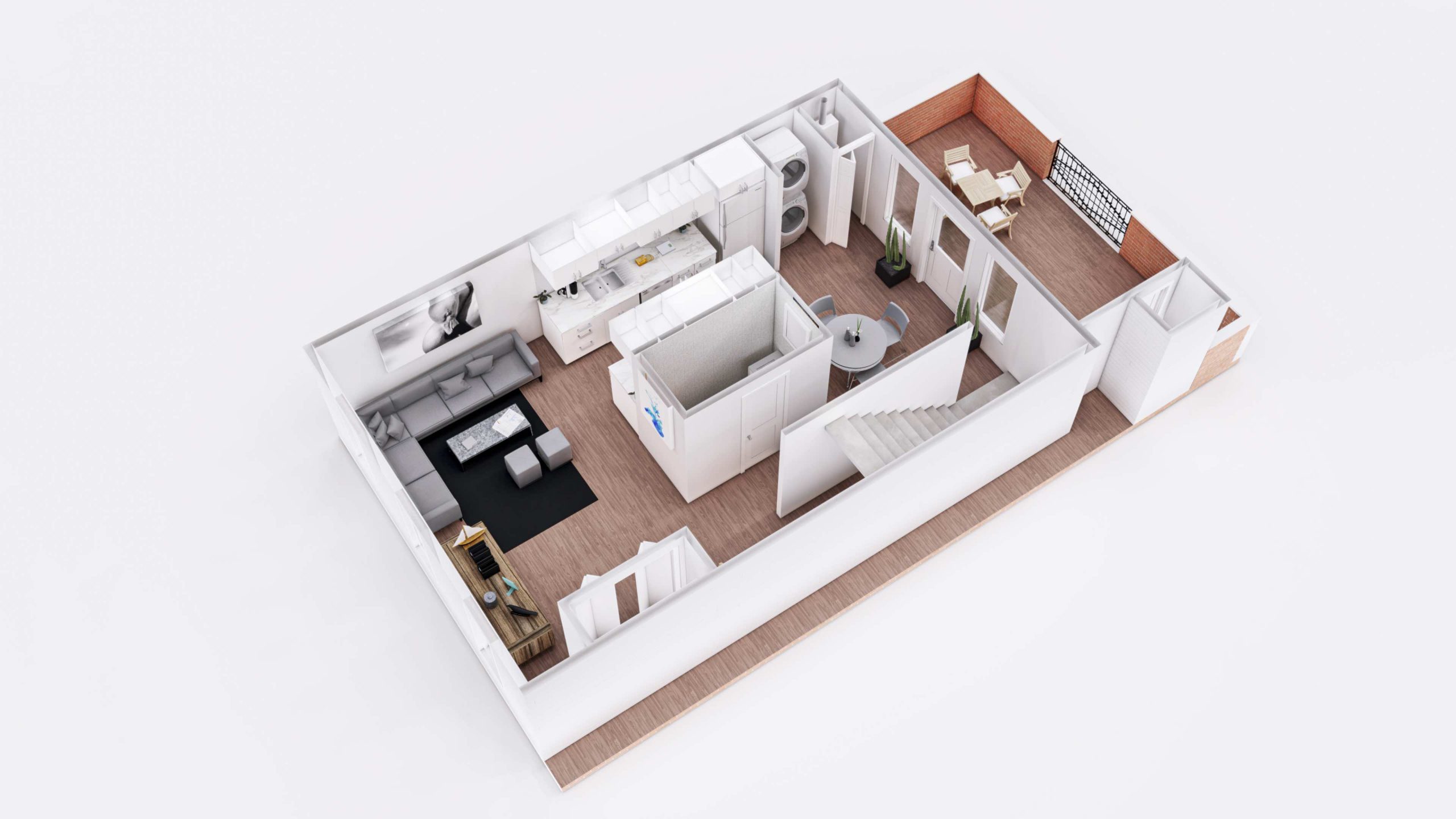 living space in the Denali floorplan